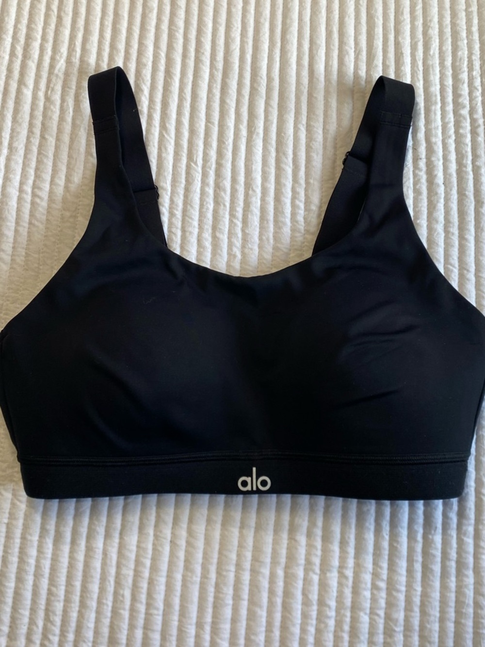 ALO Yoga Black Supportive Sports Bra
